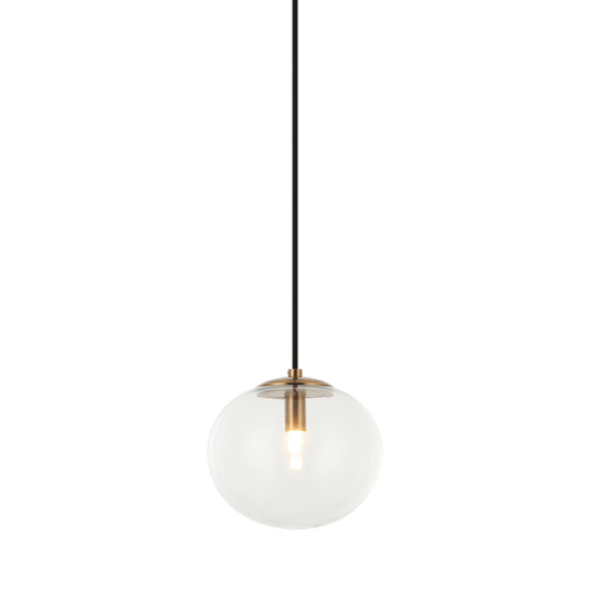 Matteo Lighting Bulbus 7" Pendant in Aged Gold Brass (C38101AG)