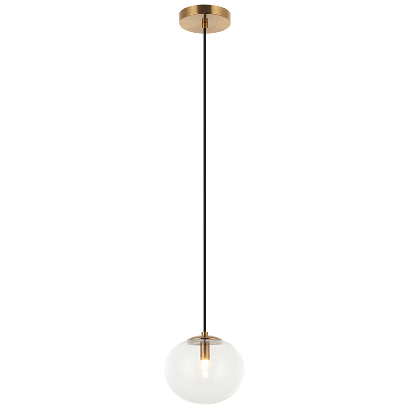 Matteo Lighting Bulbus 7" Pendant in Aged Gold Brass (C38101AG) – alternate view