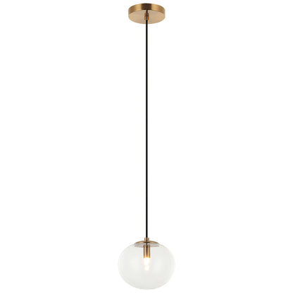 Matteo Lighting Bulbus 7" Pendant in Aged Gold Brass (C38101AG) – alternate view