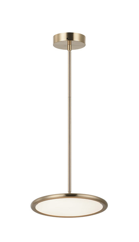 Matteo Lighting Piper 12" LED Pendant in Champagne Gold (CX38812CG) – alternate view
