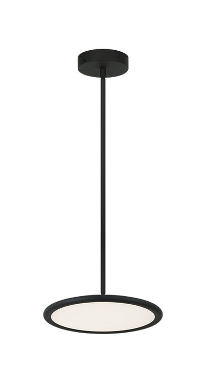 Matteo Lighting Piper 12" LED Pendant in Matte Black (CX38812MB) – alternate view