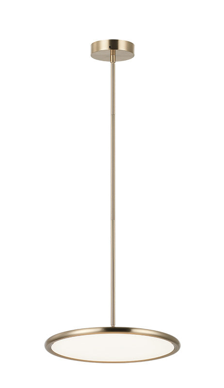 Matteo Lighting Piper 16" LED Pendant in Champagne Gold (CX38816CG) – alternate view