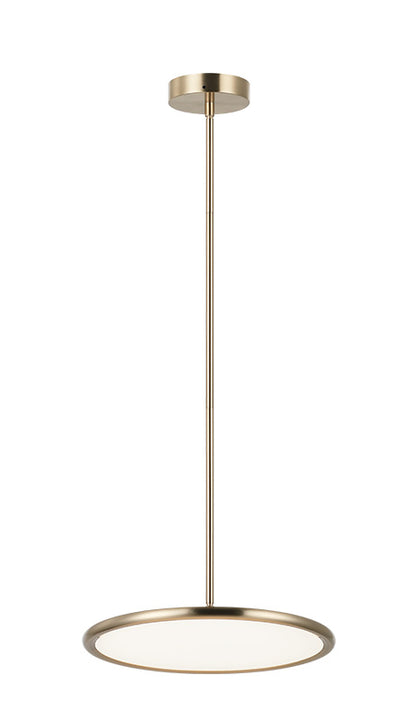 Matteo Lighting Piper 16" LED Pendant in Champagne Gold (CX38816CG) – alternate view