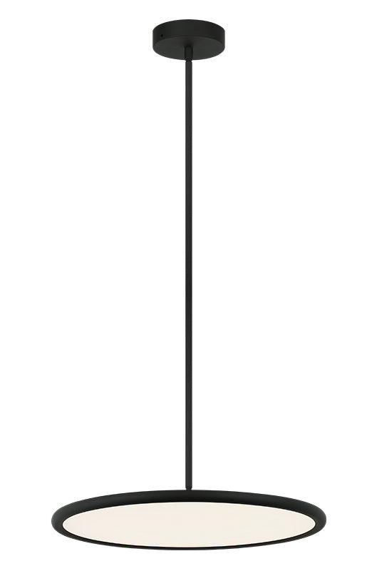 Matteo Lighting Piper 20" LED Pendant in Matte Black (CX38820MB) – alternate view