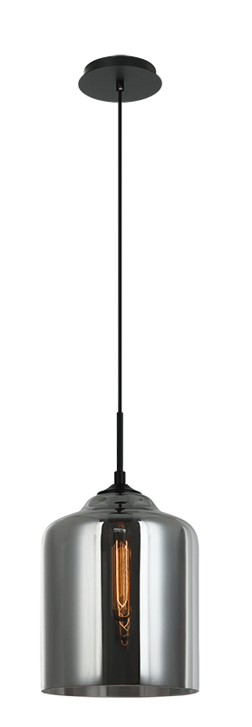 Matteo Lighting Irresistible Organic Charm 10" Tall Pendant in Smoke Glass (C41404SM) – alternate view
