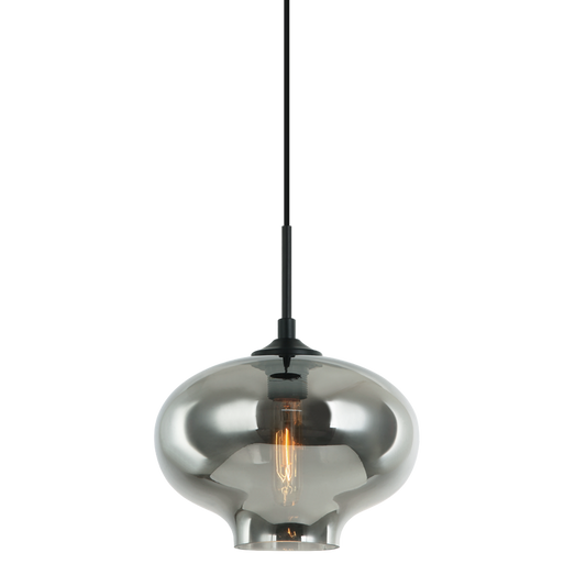 Matteo Lighting Irresistible Organic Charm 11" Pendant in Smoke Glass (C41406SM)