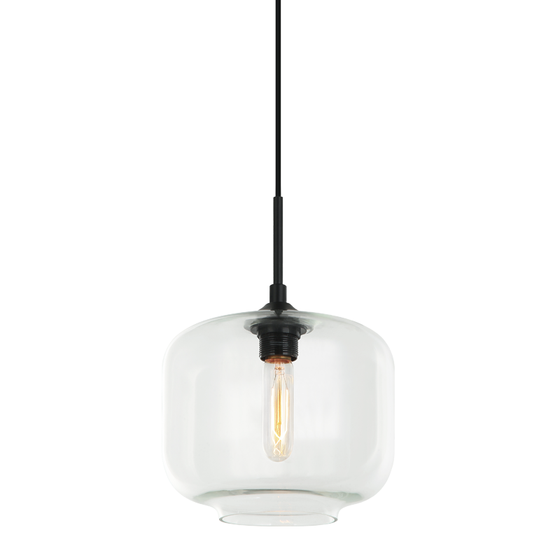 Matteo Lighting Irresistible Organic Charm 10" Rounded Pendant in Clear Glass (C41407CL)