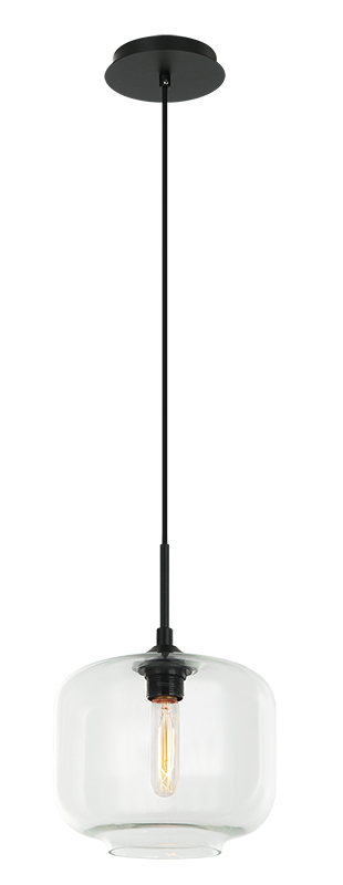 Matteo Lighting Irresistible Organic Charm 10" Rounded Pendant in Clear Glass (C41407CL) – alternate view