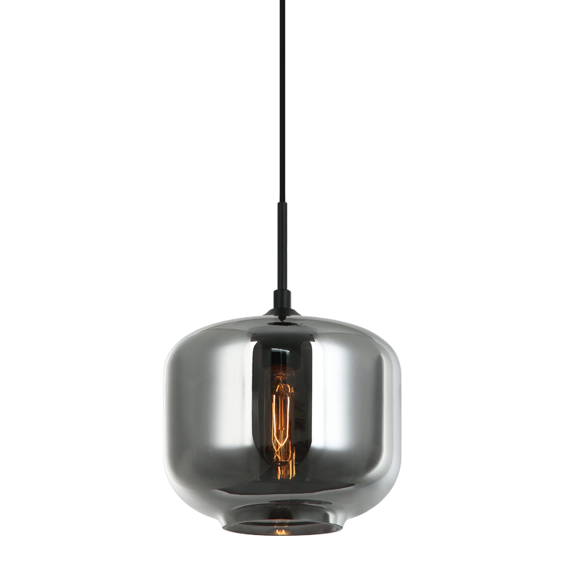 Matteo Lighting Irresistible Organic Charm 10" Rounded Pendant in Smoke Glass (C41407SM)