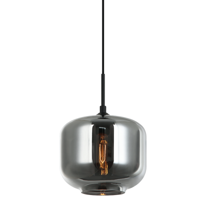 Matteo Lighting Irresistible Organic Charm 10" Rounded Pendant in Smoke Glass (C41407SM)