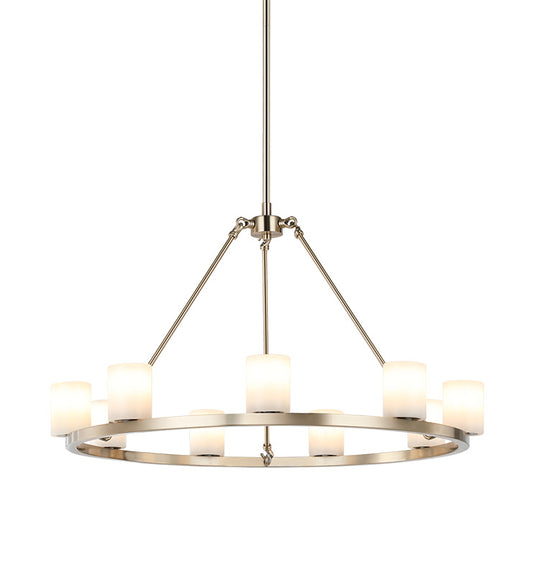 Matteo Lighting Lindy 30" 9-Light Chandelier in Champagne Gold (C42909CG)