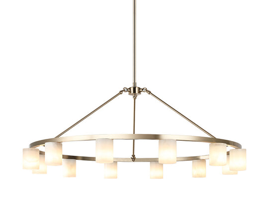 Matteo Lighting Lindy 40" 12-Light Chandelier in Champagne Gold (C42912CG)