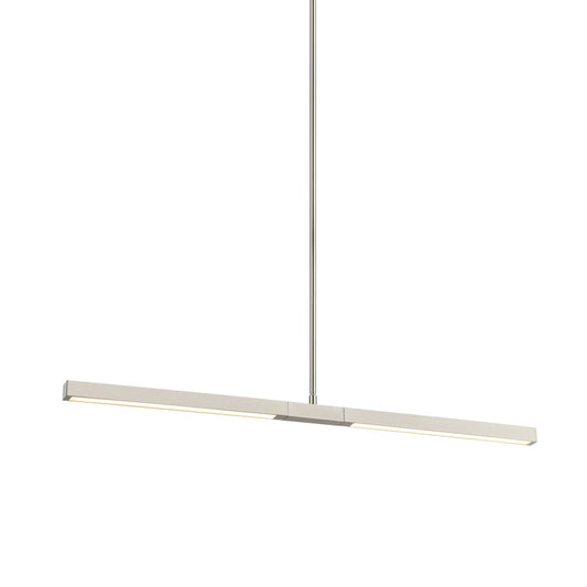 Matteo Lighting Lineal 36" LED Linear Chandelier in Brushed Nickel (C43636BN)