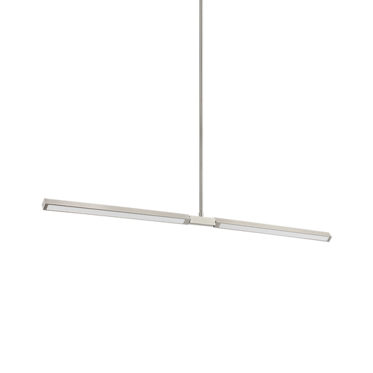 Matteo Lighting Lineal 48" LED Linear Chandelier in Brushed Nickel (C43648BN)