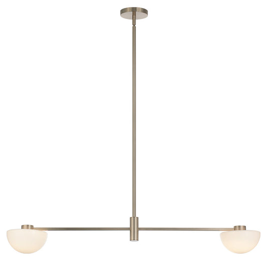 Matteo Lighting Gardena 42" 2-Light Linear Chandelier in Champagne Gold (C43702CGOP) – alternate view