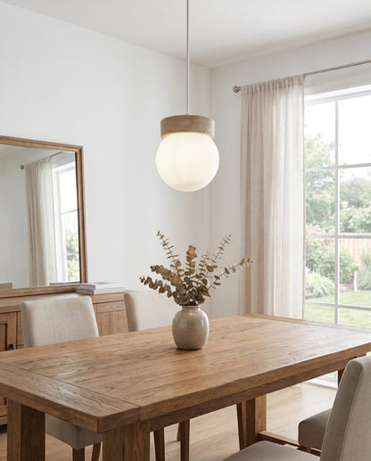 Matteo Lighting Dune 6" Travertine Pendant in Turkish Travertine (C44001WH) – alternate view