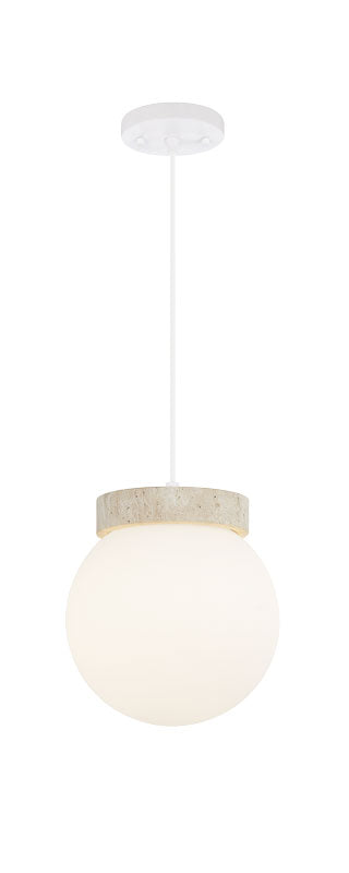 Matteo Lighting Dune 9" Travertine Pendant in Turkish Travertine (C44011WH) – alternate view