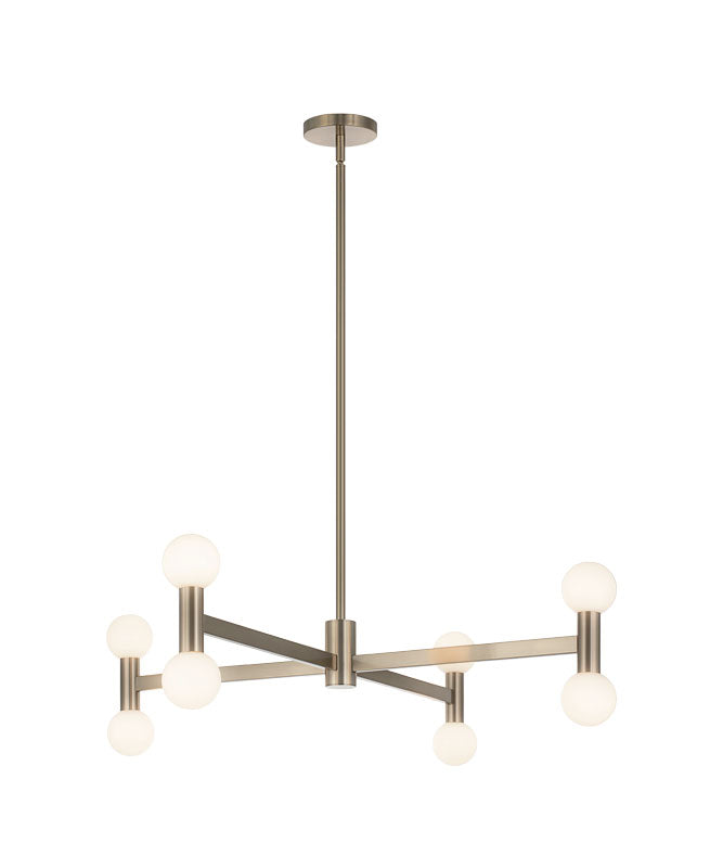 Matteo Lighting Interstellar 36" 8-Light Chandelier in Champagne Gold (C44108CGOP) – alternate view
