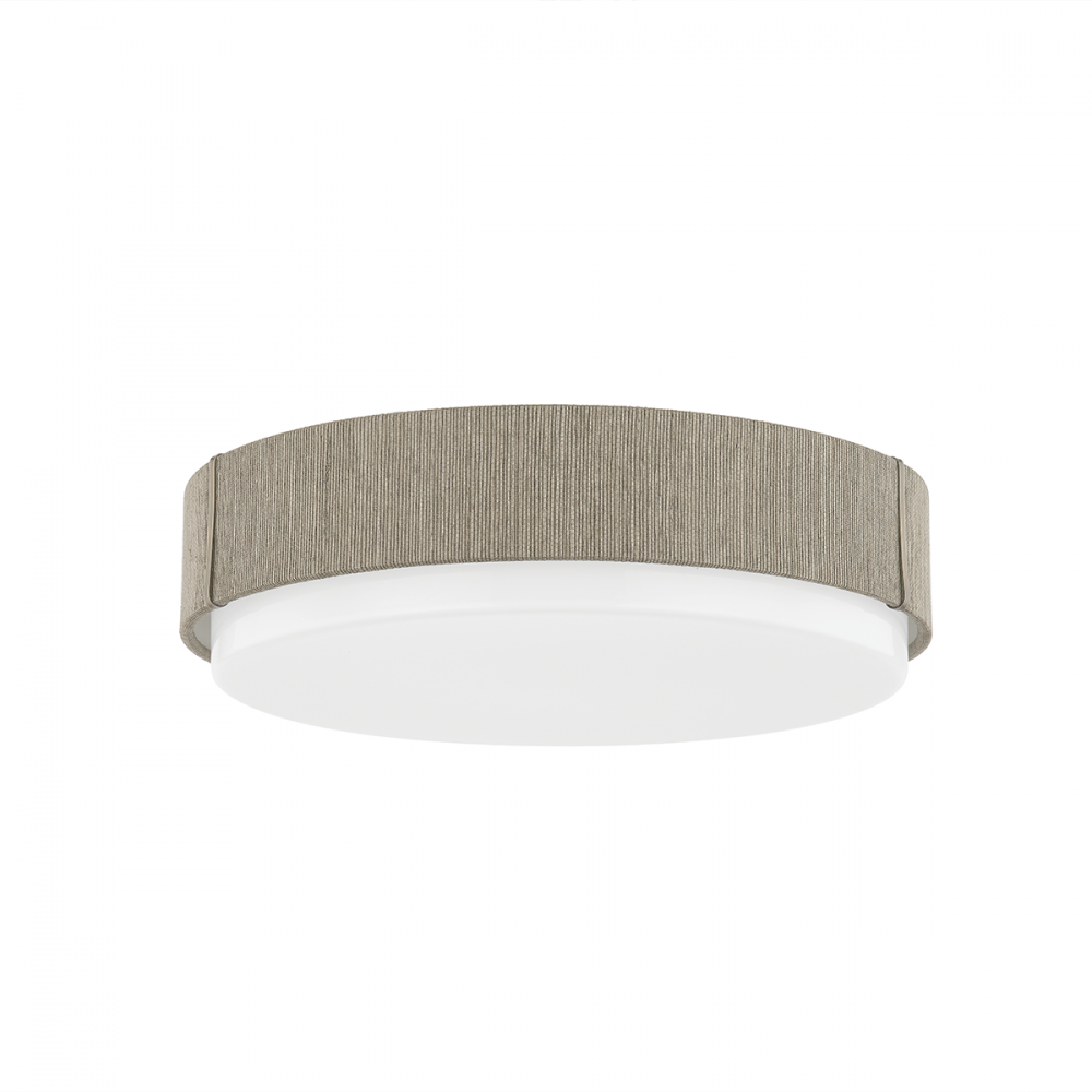 Troy Zane Flush Mount Patina Brass