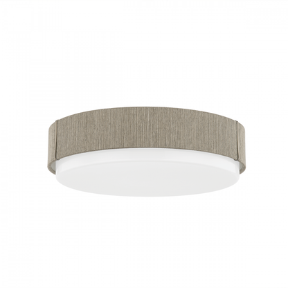 Troy Zane Flush Mount Patina Brass