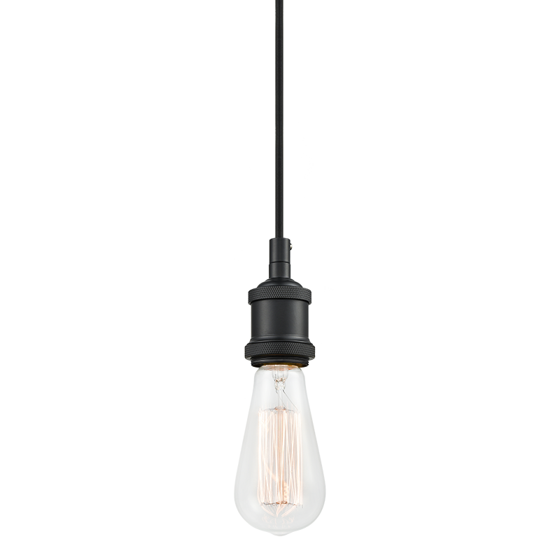 Matteo Lighting Bulstrode's Workshop Socket Pendant in Black (C46100BK)