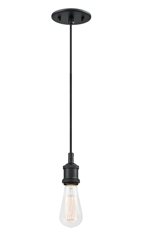 Matteo Lighting Bulstrode's Workshop Socket Pendant in Black (C46100BK) – alternate view