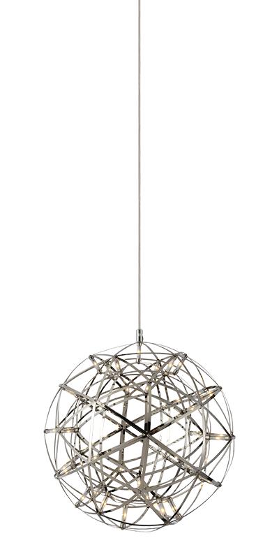 Matteo Lighting Manhattan 16-in LED Chandelier Chrome