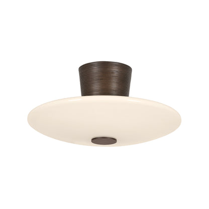 Troy Albus Semi-Flush Mount Bronze Leaf