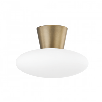Troy Brody Flush Mount Patina Brass