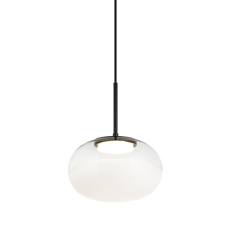 Matteo Lighting Jayce 11" LED Pendant in Matte Black (C60511MBWH)