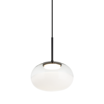 Matteo Lighting Jayce 11" LED Pendant in Matte Black (C60511MBWH)