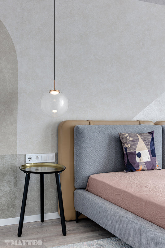 Matteo Lighting Boble 12-in LED Pendant Matte Black