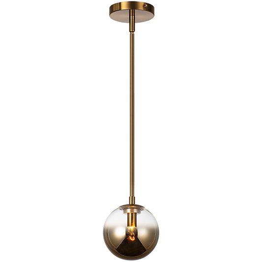 Matteo Lighting Averley 6" Pendant in Aged Gold Brass (C70701AGAG) – alternate view