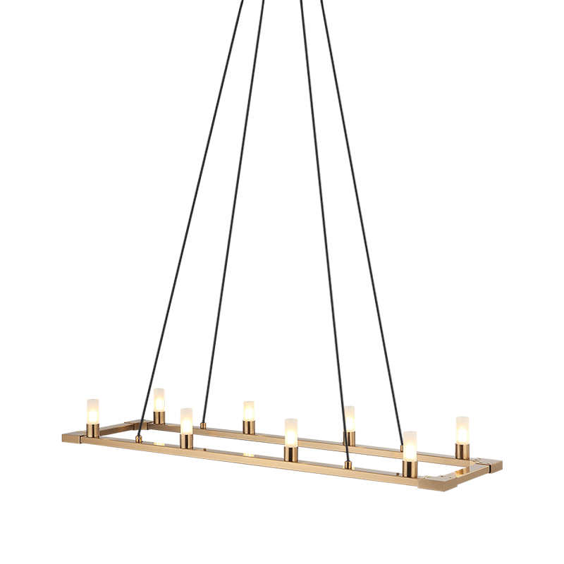 Matteo Lighting Cascadian 8-Light Chandelier Matte Black
