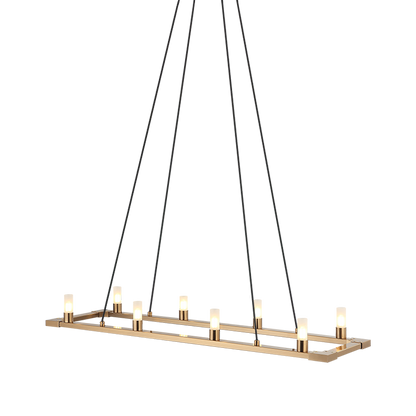 Matteo Lighting Cascadian 8-Light Chandelier Matte Black