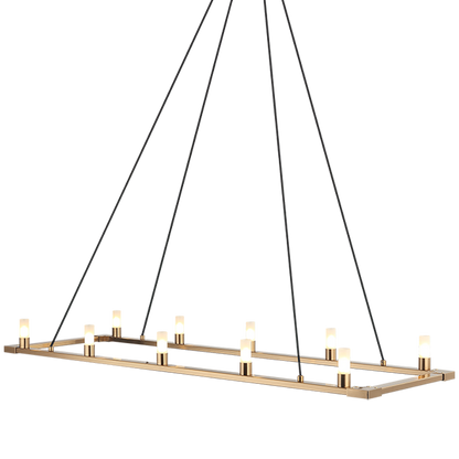 Matteo Lighting Cascadian 10-Light Chandelier Matte Black
