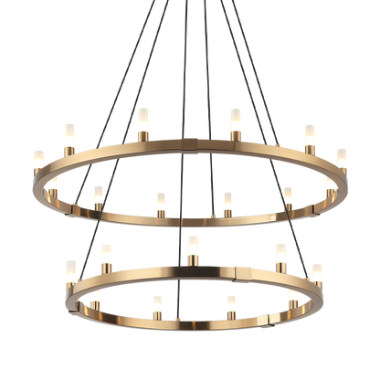 Matteo Lighting Cascadian 21-Light Chandelier Matte Black