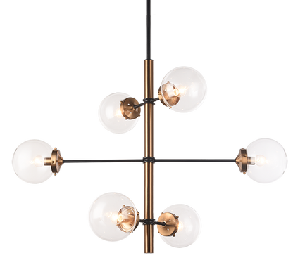 Matteo Lighting Enchant 6-Light Chandelier Aged Brass