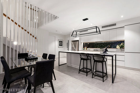 Matteo Lighting Carlington 46-in Linear Pendant Matte White