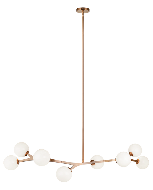 Matteo Lighting Rami 8-Light Linear Chandelier Black