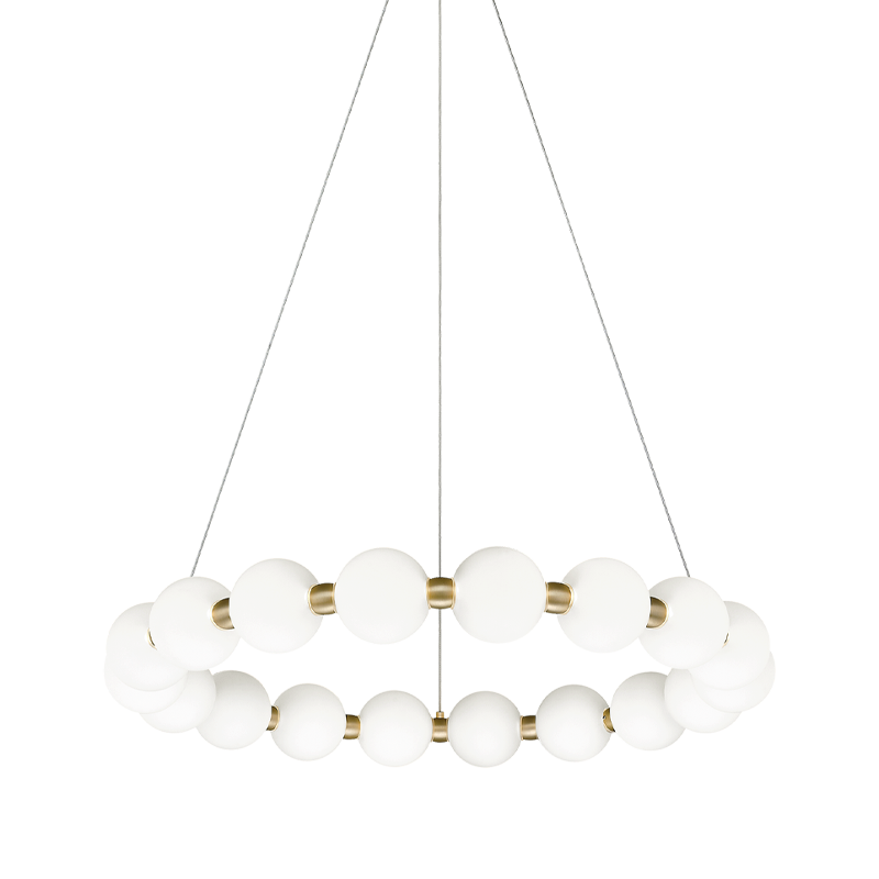 Matteo Lighting Oni 25-in LED Chandelier Gold, Oxidized Gold