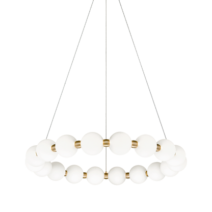 Matteo Lighting Oni 25-in LED Chandelier Gold, Oxidized Gold