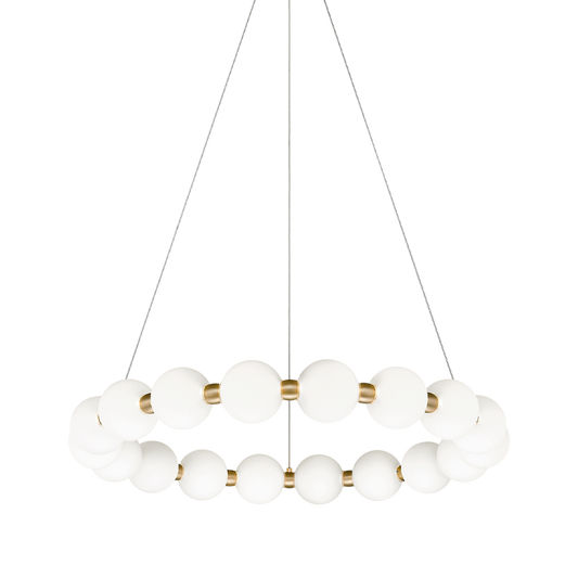 Matteo Lighting Oni 25-in LED Chandelier Gold, Oxidized Gold