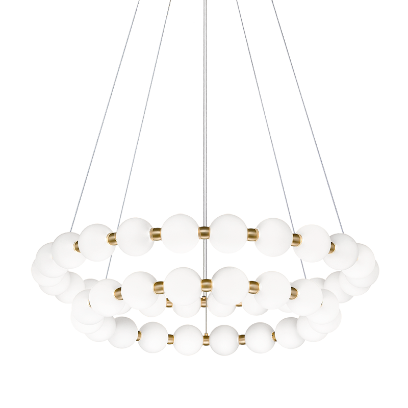 Matteo Lighting Oni 148-in LED Chandelier Oxidized Gold