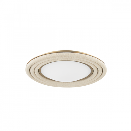 Troy Zion Flush Mount Patina Brass