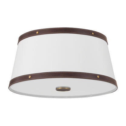 Crystorama Callahan 17" 3-Light Flush Mount Luxe Gold - detail