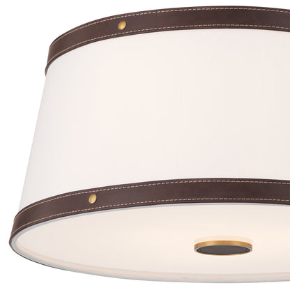 Crystorama Callahan 17" 3-Light Flush Mount Luxe Gold - detail