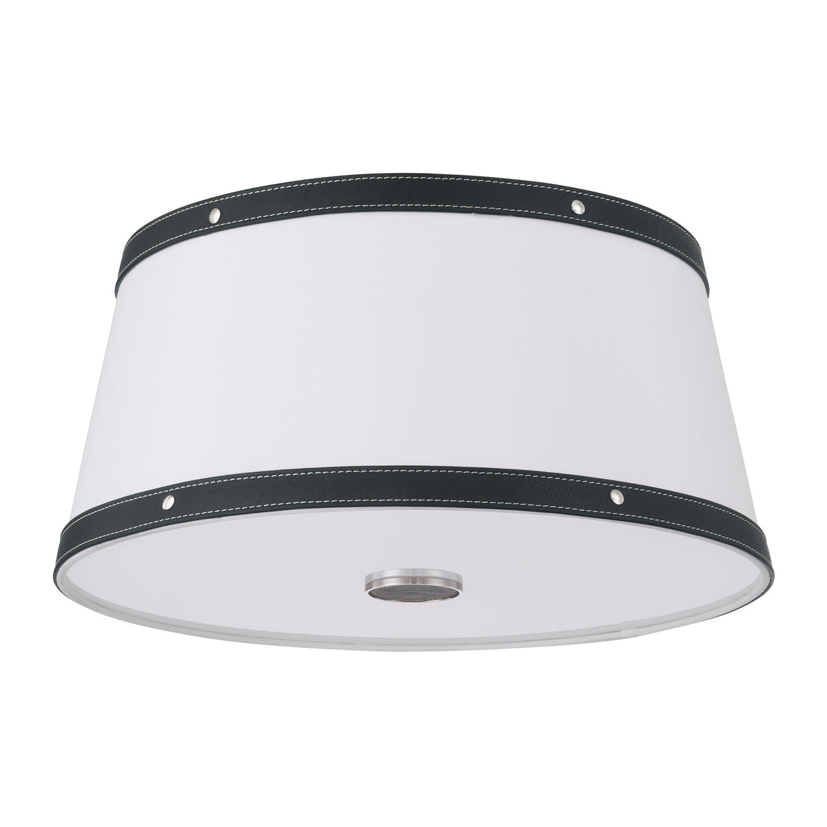 Crystorama Callahan 17" 3-Light Flush Mount Polished Nickel - detail