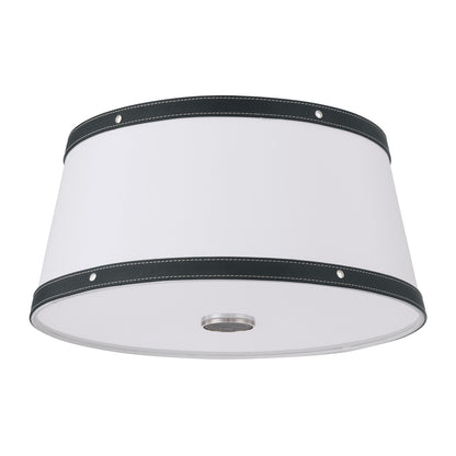 Crystorama Callahan 17" 3-Light Flush Mount Polished Nickel - detail