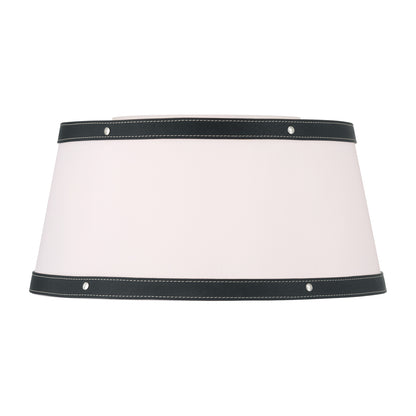Crystorama Callahan 17" 3-Light Flush Mount Polished Nickel - detail